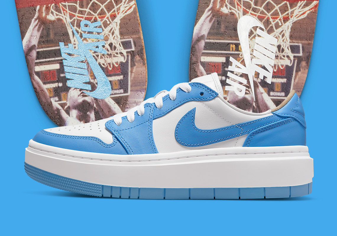 Air Jordan 1 Low Elevate "University Blue" Remembers The 1982 NCAA Championship