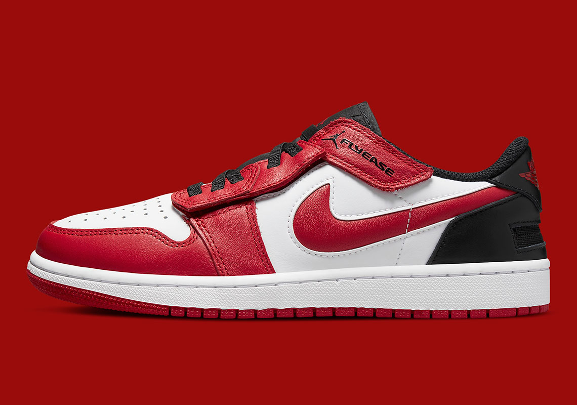 Air Jordan 1 Low Flyease Red Black Release Date 7