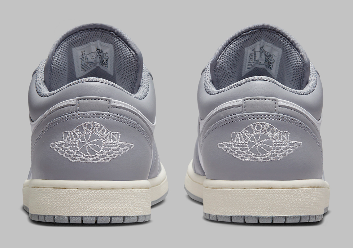 Air Jordan 1 Low Grey Sail 553558 053 1