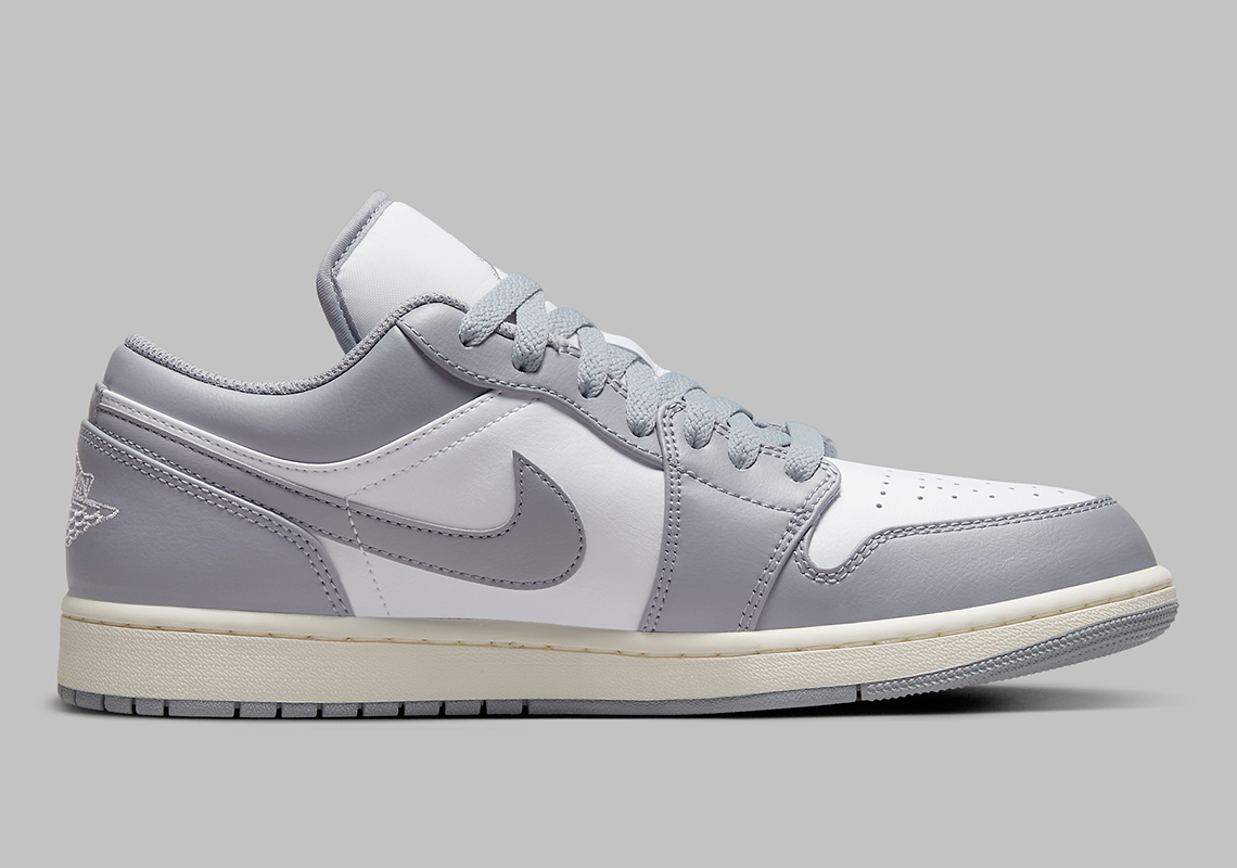 Air Jordan 1 Low Grey Sail 553558 053 7