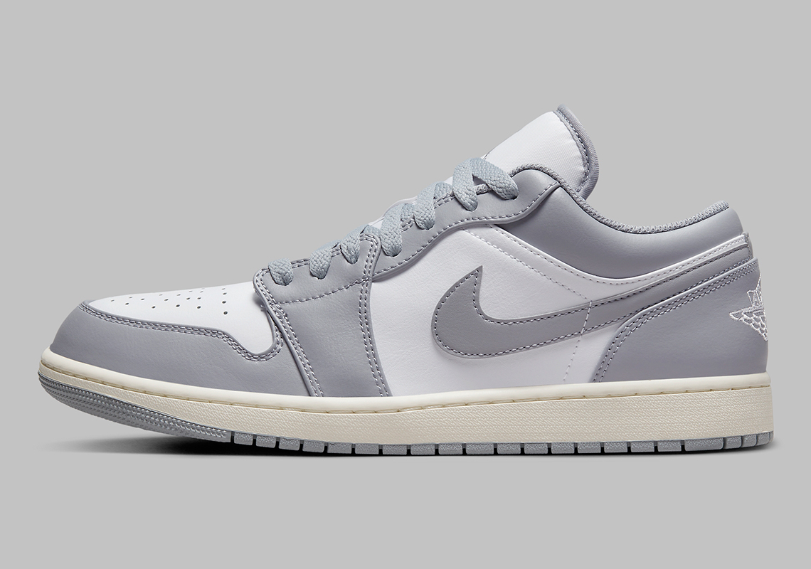 Air Jordan 1 Low Grey Sail 553558 053 8