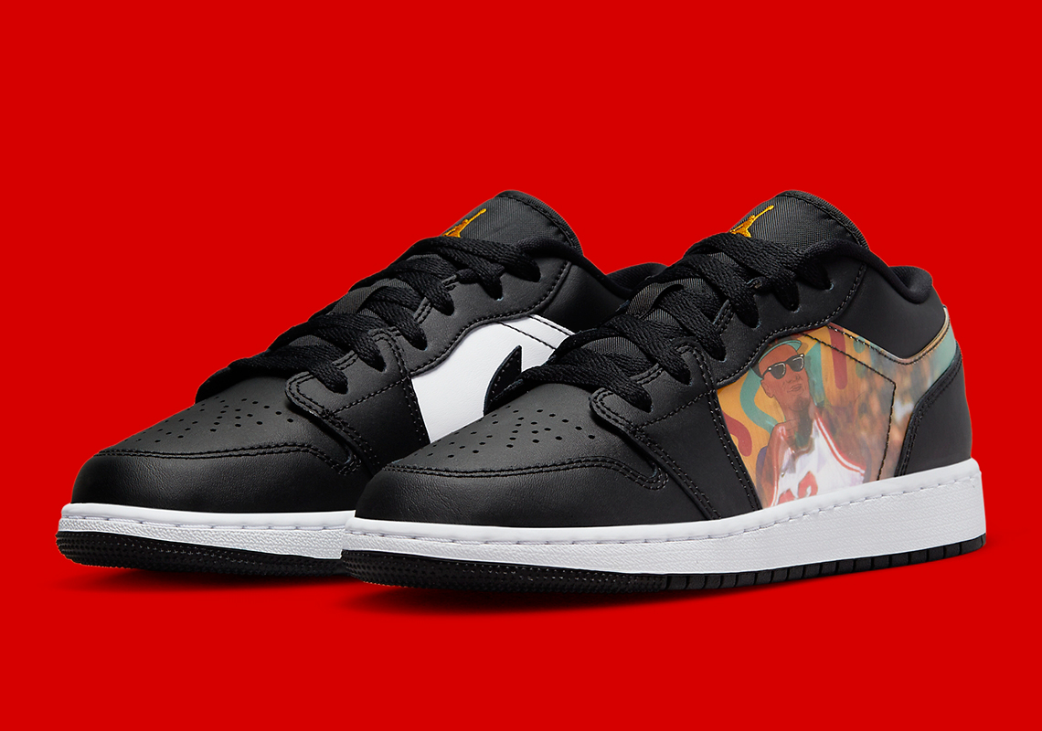 This Air Jordan 1 Low Features Changing Images Of Michael Jordan