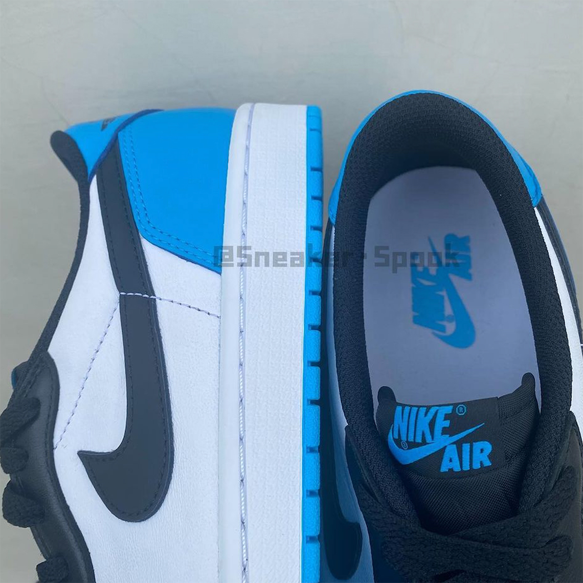 Air Jordan 1 Low Og Unc White Dark Powder Blue Black 5