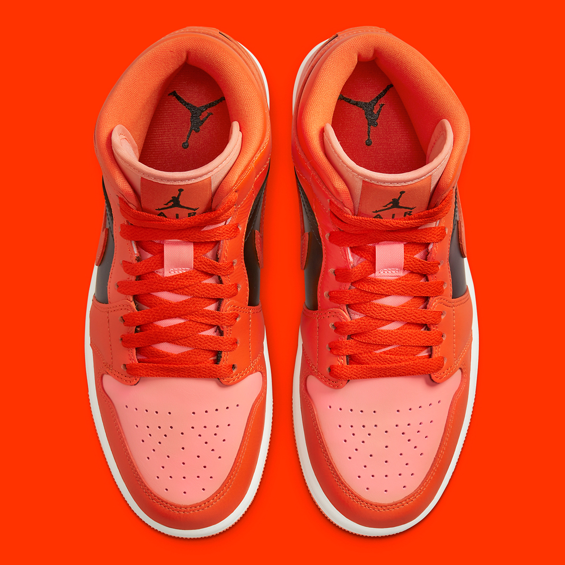 Air Jordan 1 Mid Orange Black Dm3381 600 3