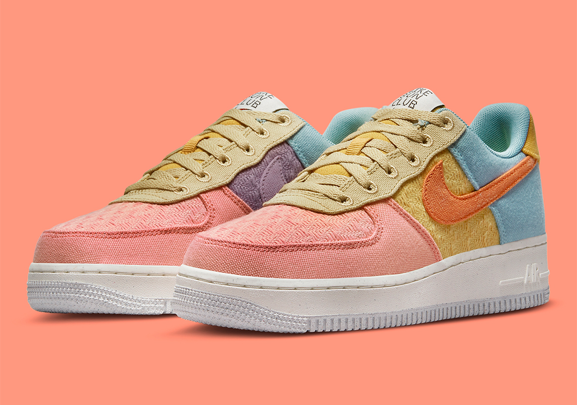 More Multi-Colored Canvas And Wovens Appear On The Nike Air Force 1 "Sun Club"