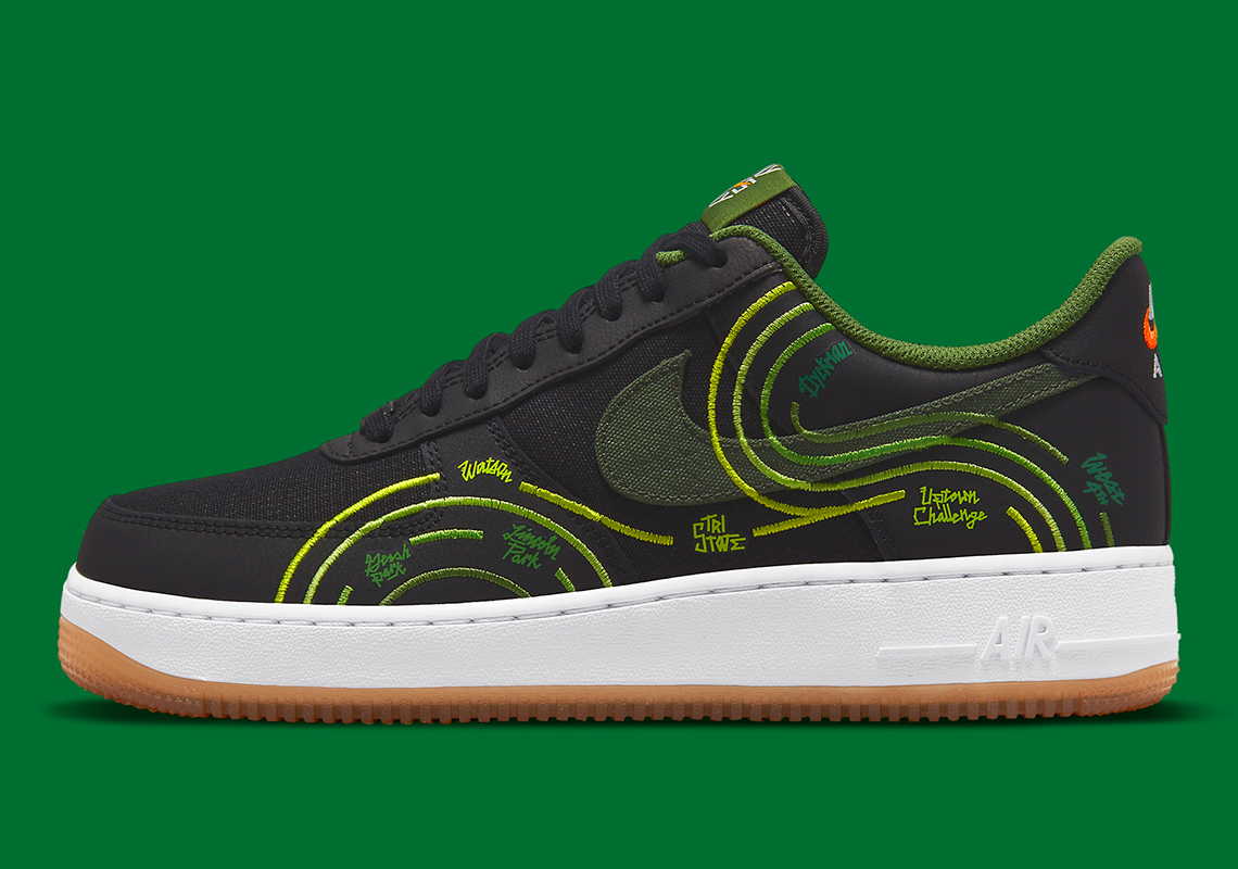 Nike Air Force 1 Low Ny Vs Ny Black Carbon Green Treeline Dv2123 001 2