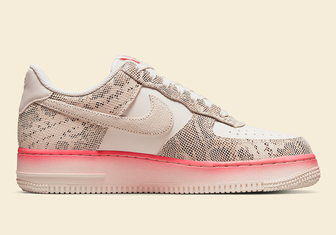 Nike Air Force 1 Low Snakeskin Phantom Sail Pink Nebula Dv1031 030 7