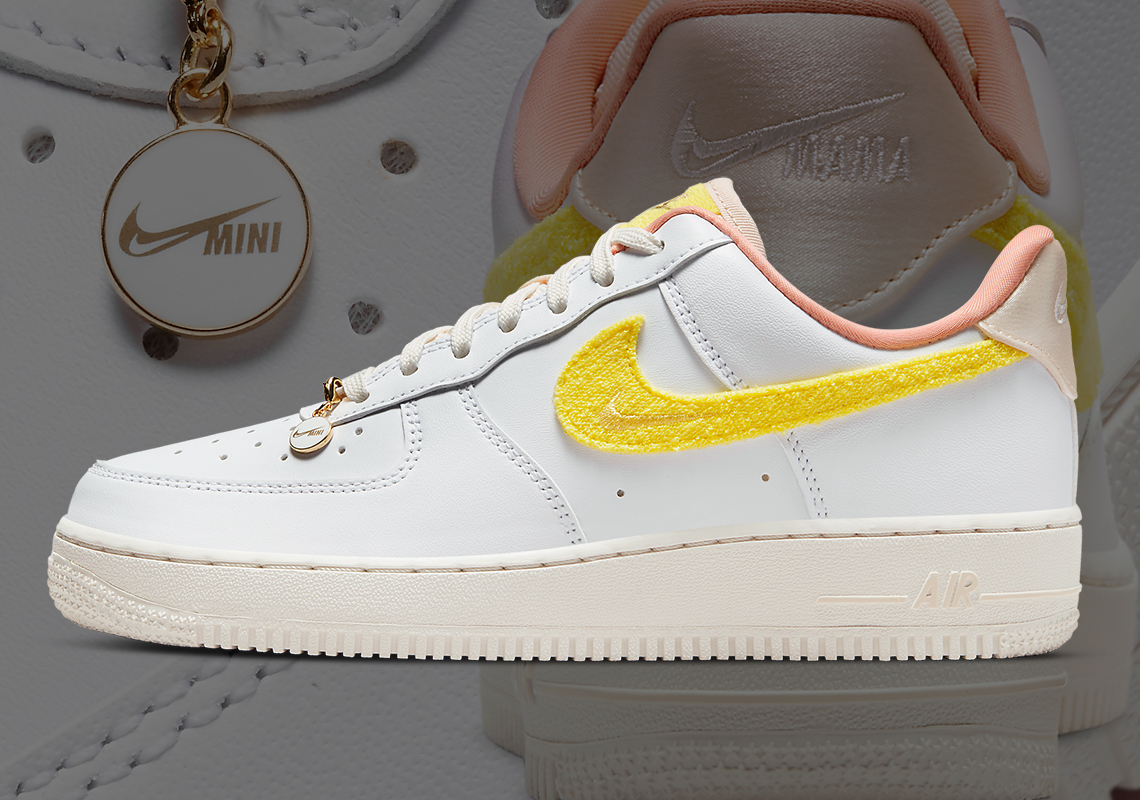 The Mini Swoosh Decorates The Nike Air Force 1 Low "Mama"