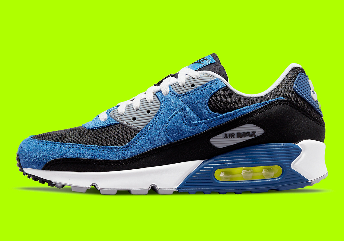 Nike Air Max 90 Royal Volt Black Dm0029 001 3