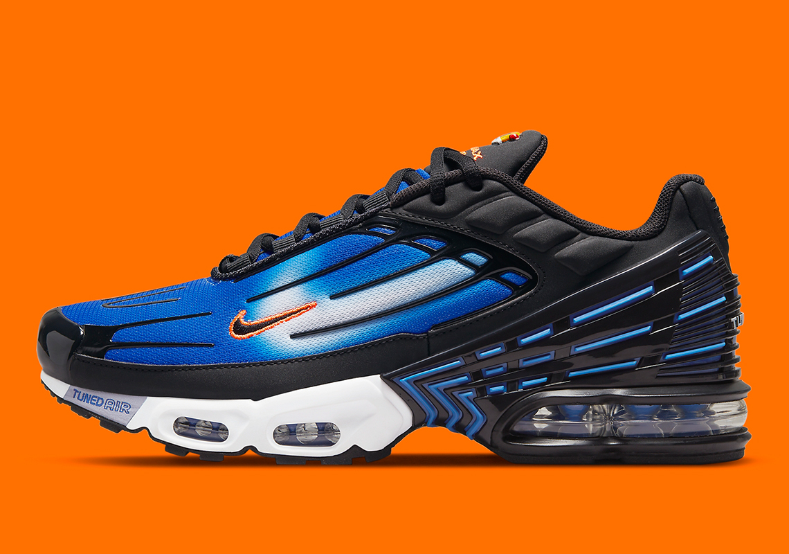 The Nike Air Max Plus 3 "Mets" Features A Cloudy White Swoosh