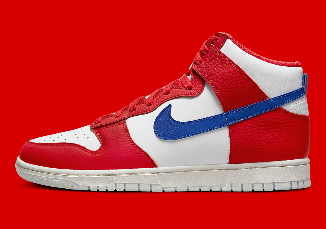 Nike Dunk High Usa Red Blue White Release Date 2