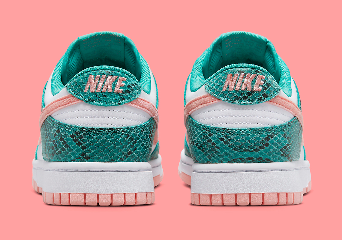 Nike Dunk Low Green Snakeskin Dr8577 300 Release Date 3