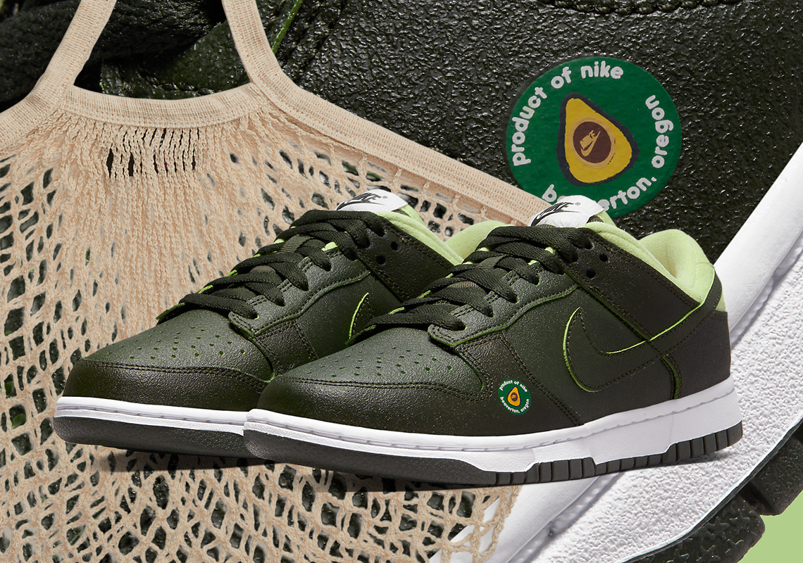 Official Images Of The Nike Dunk Low “Avocado”