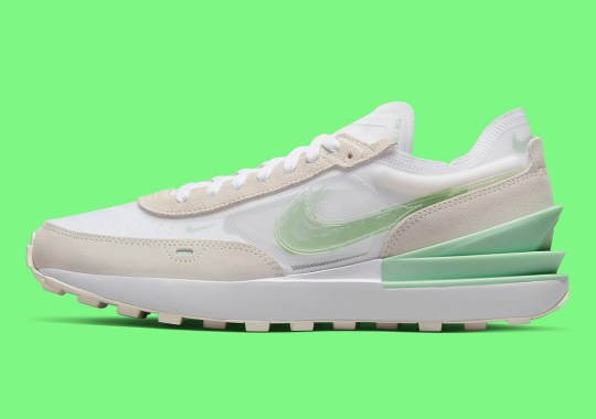 Nike’s Clear And Streaky Swoosh Logos Double Up On The Waffle One