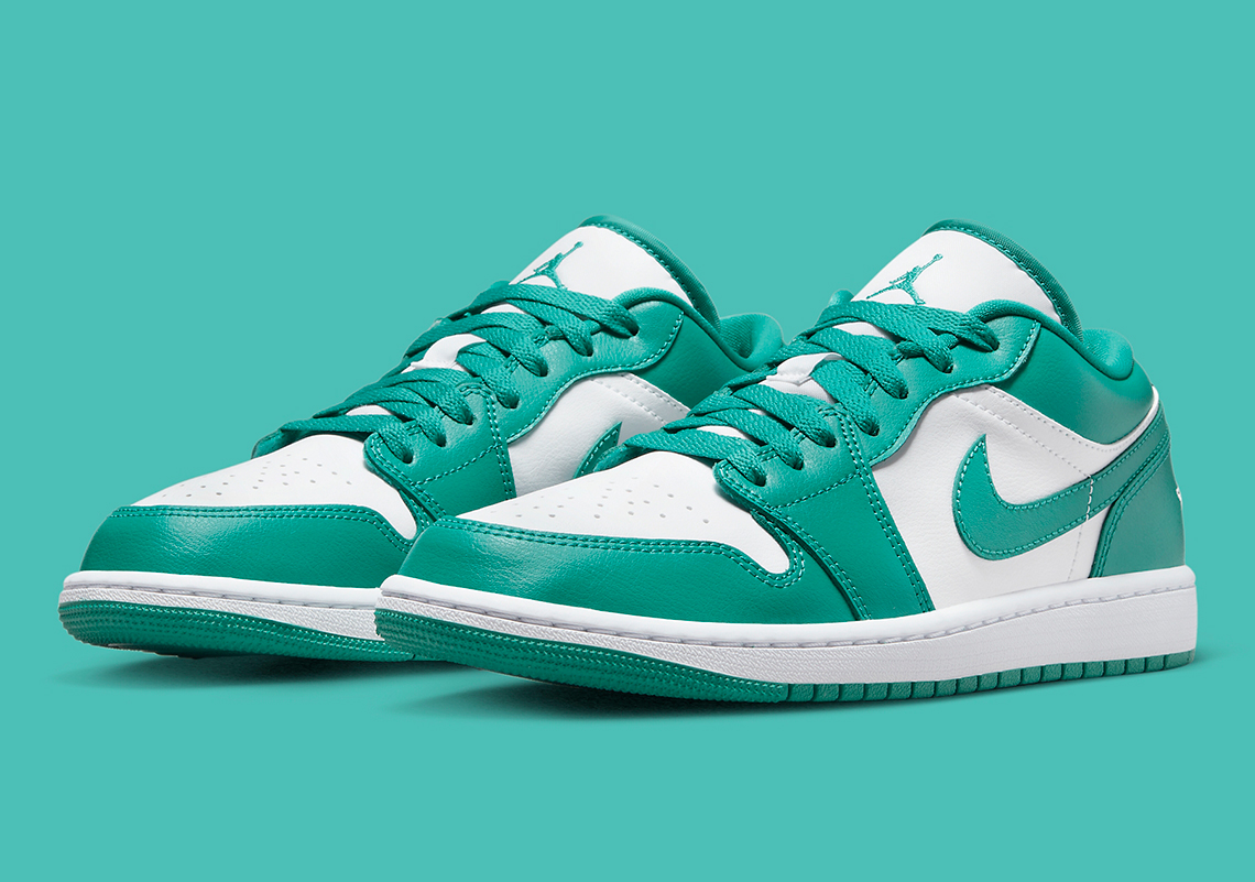 The Air Jordan 1 Low Surfaces In A Simple Turquoise Colorway