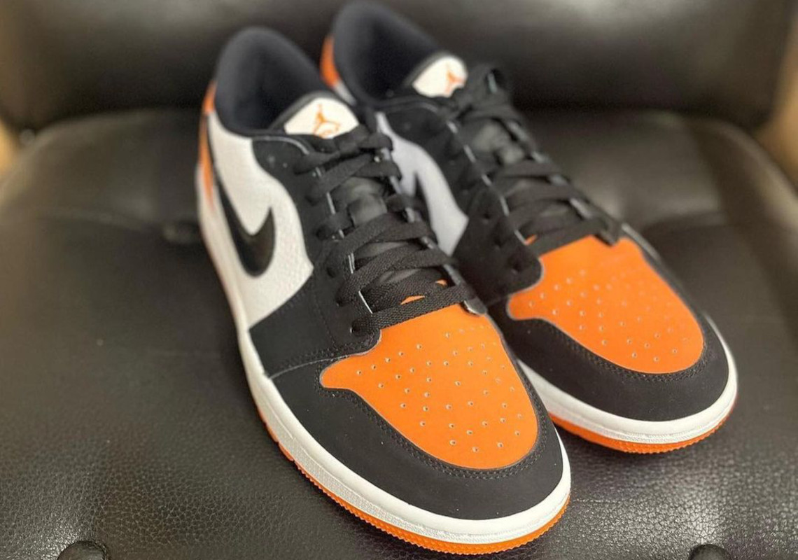 A "Shattered Backboard" Look Lands On The Air Jordan 1 Low OG Golf Shoe