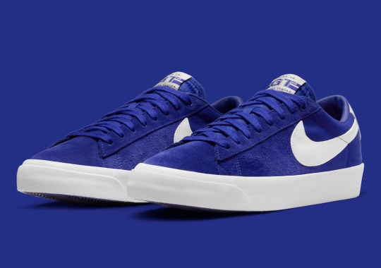 The Nike SB Blazer Low GT Appears In Bold Blue