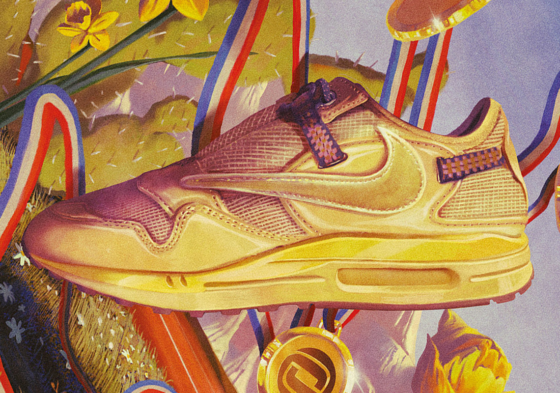 Where To Buy The Travis Scott x Nike Air Max 1 "Saturn Gold"