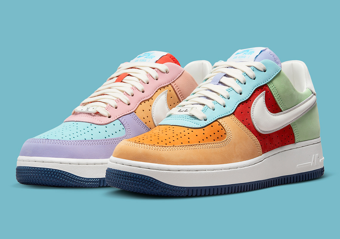 The Nike Air Force 1 “Boricua” Features Mismatched Multi-Colored Uppers