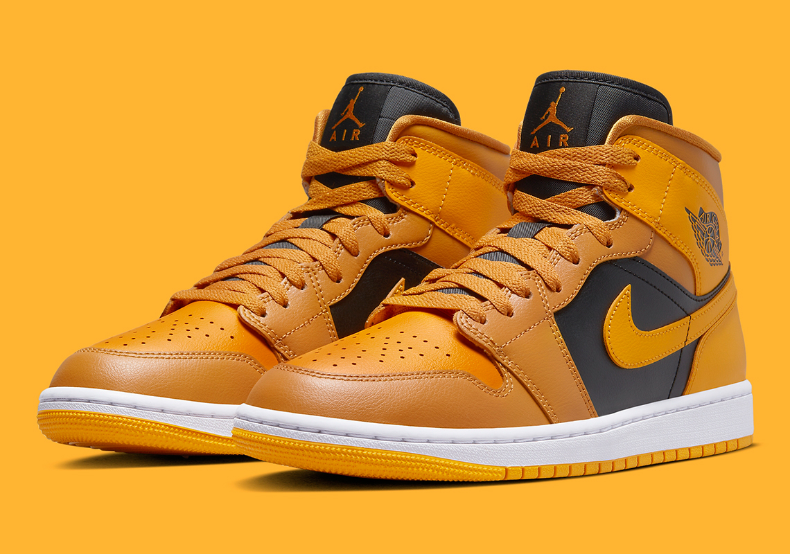 Air Jordan 1 Mid Womens University Gold Bq6472 700 1