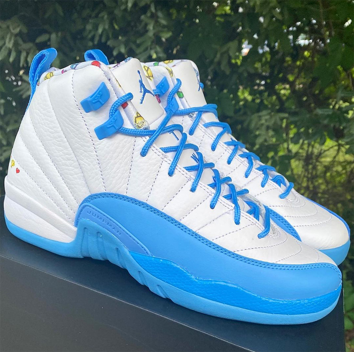 Air Jordan 12 Gs White University Blue Lemon Venom 4