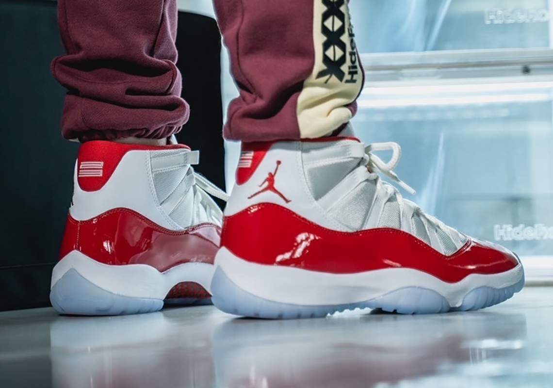 On-Foot Look At The Air Jordan 11 "Cherry"