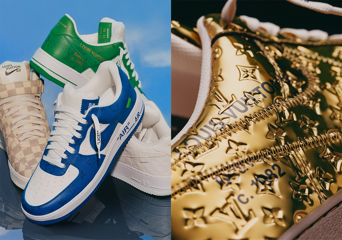 Louis Vuitton Nike Air Force 1 Retail Releases Revealed