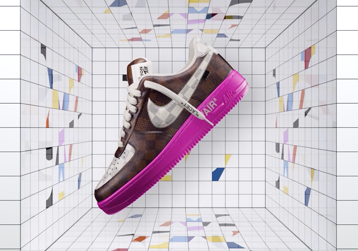 Louis Vuitton Nike Air Force 1 by Virgil Abloh Exhibit Opens On May 21st in NYC