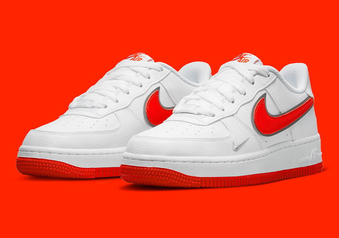 Nike Air Force 1 Low White Silver Orange Dx9269 101 4