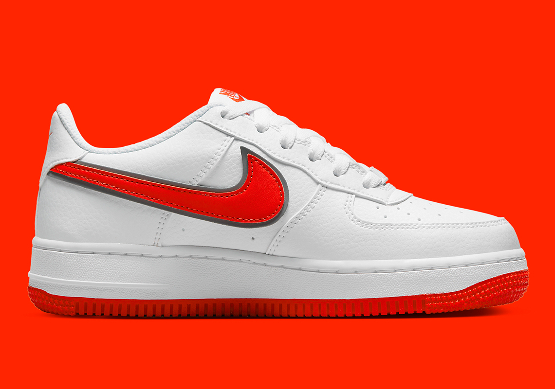 Nike Air Force 1 Low White Silver Orange Dx9269 101 5