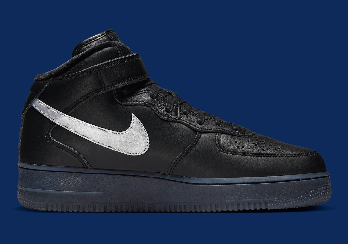 Nike Air Force 1 Mid Black Navy Dx3061 001 4