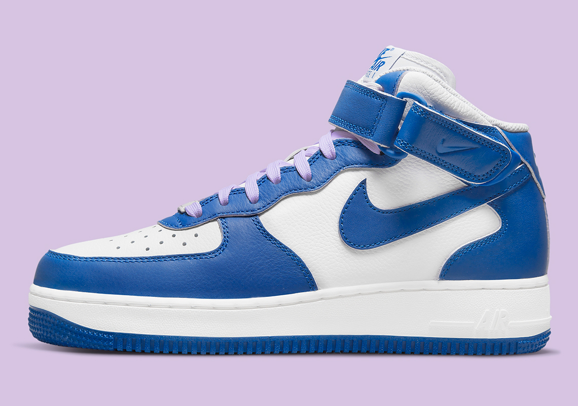 Nike Air Force 1 Mid Royal Blue White Dx3721 100 3