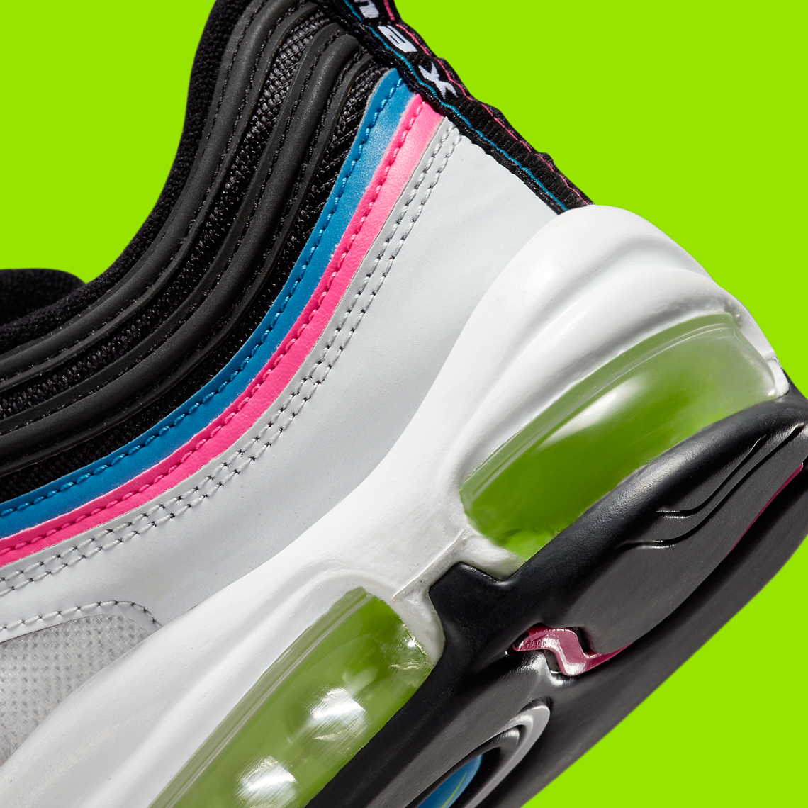 Nike Air Max 97 Black Neon Pink Blue Dz4392 001 1