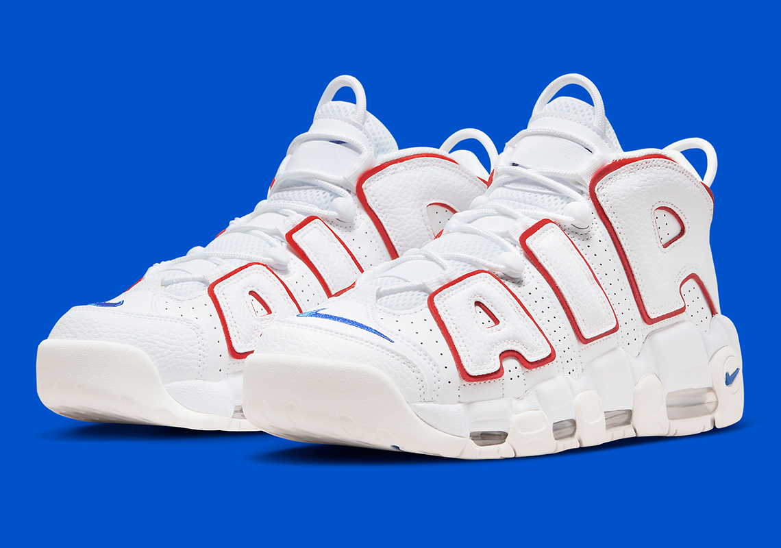 Nike Air More Uptempo White Red Blue Dx2662 100 3