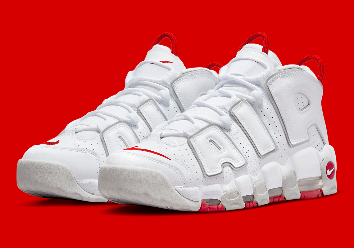 Nike Air More Uptempo White Red Grey Dx8965 100 4