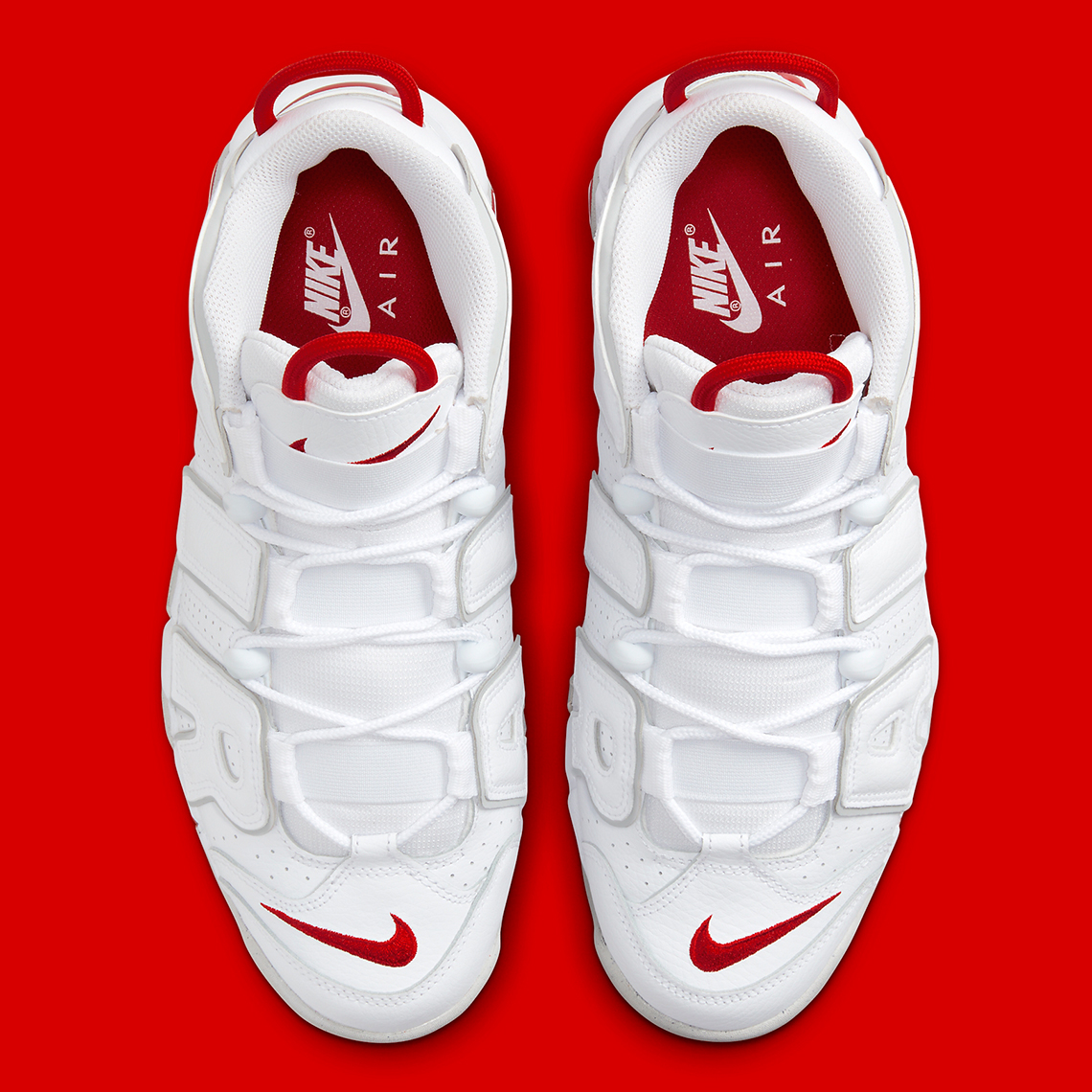 Nike Air More Uptempo White Red Grey Dx8965 100 5