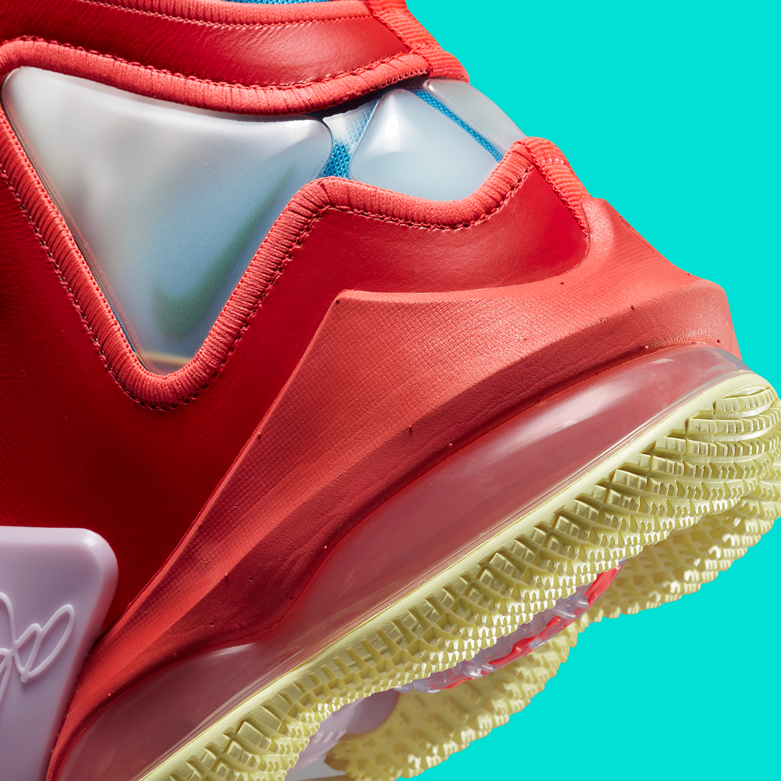 Nike Lebron 19 Bright Crimson Malachite Coconut Milk 2