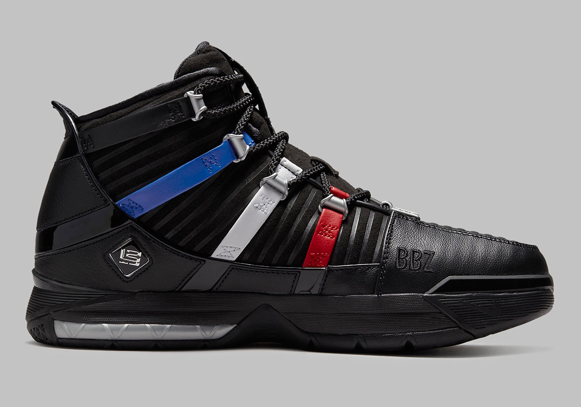 Nike Lebron 3 Retro Black White Red Blue Do9354 001 3