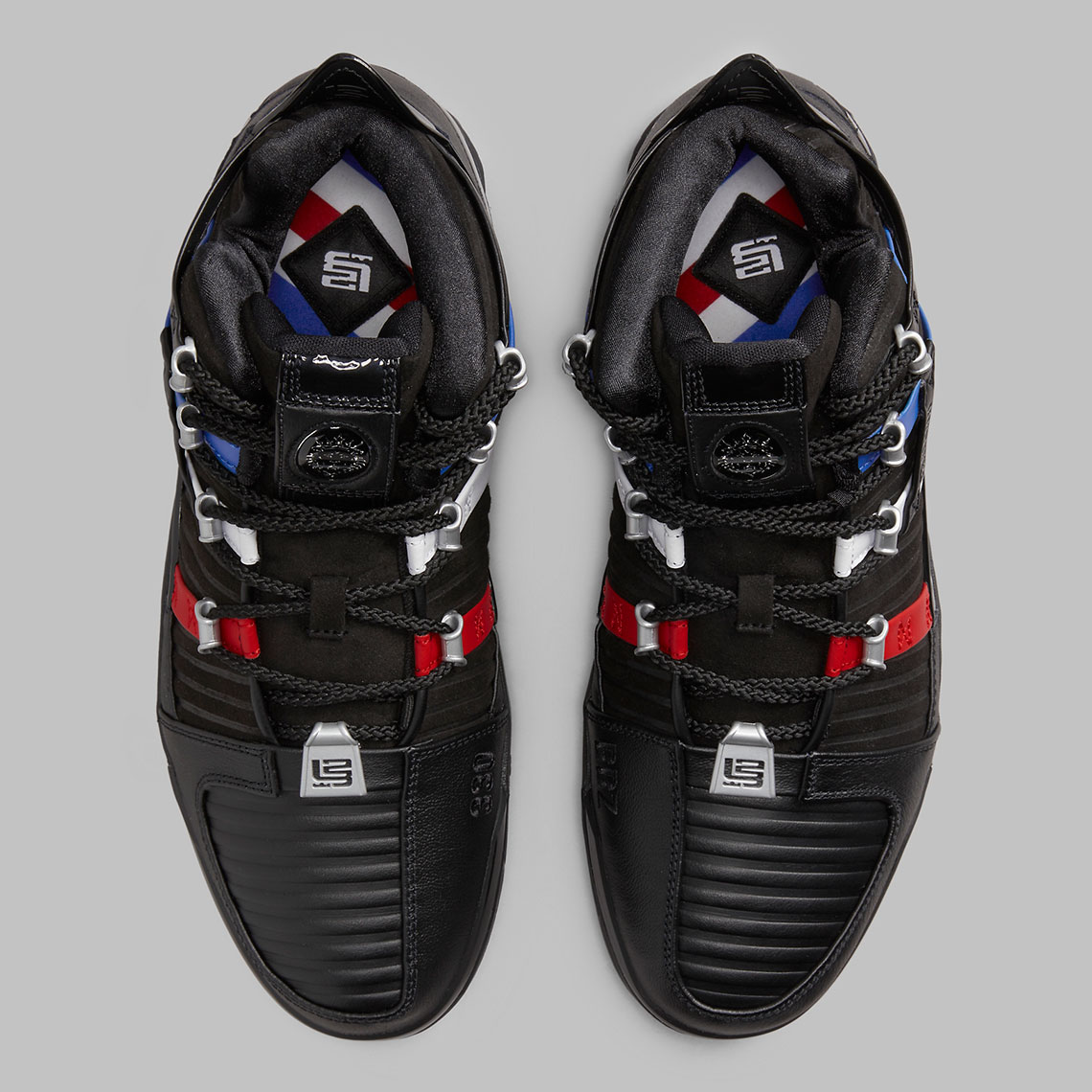 Nike Lebron 3 Retro Black White Red Blue Do9354 001 6