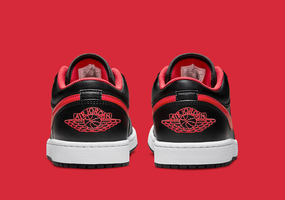 Air Jordan 1 Low Black Red 553558 063 5