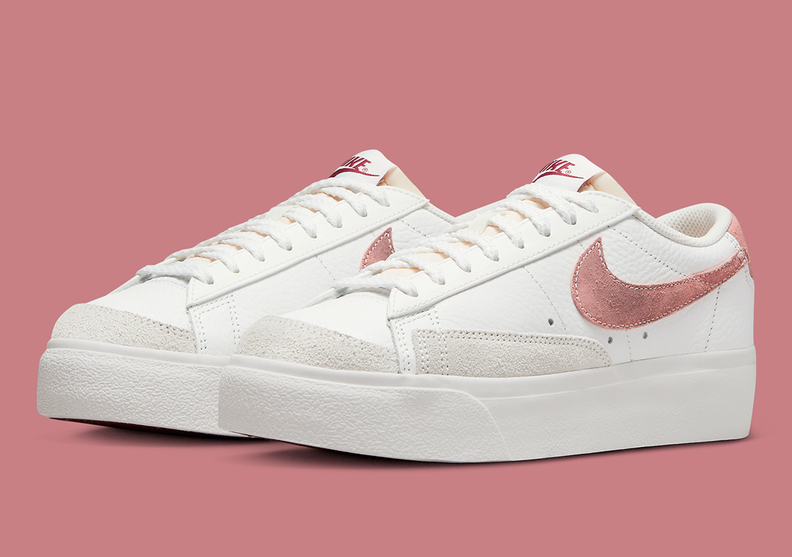 Distressed Suede Accents Dress The Latest Nike Blazer Low Platform