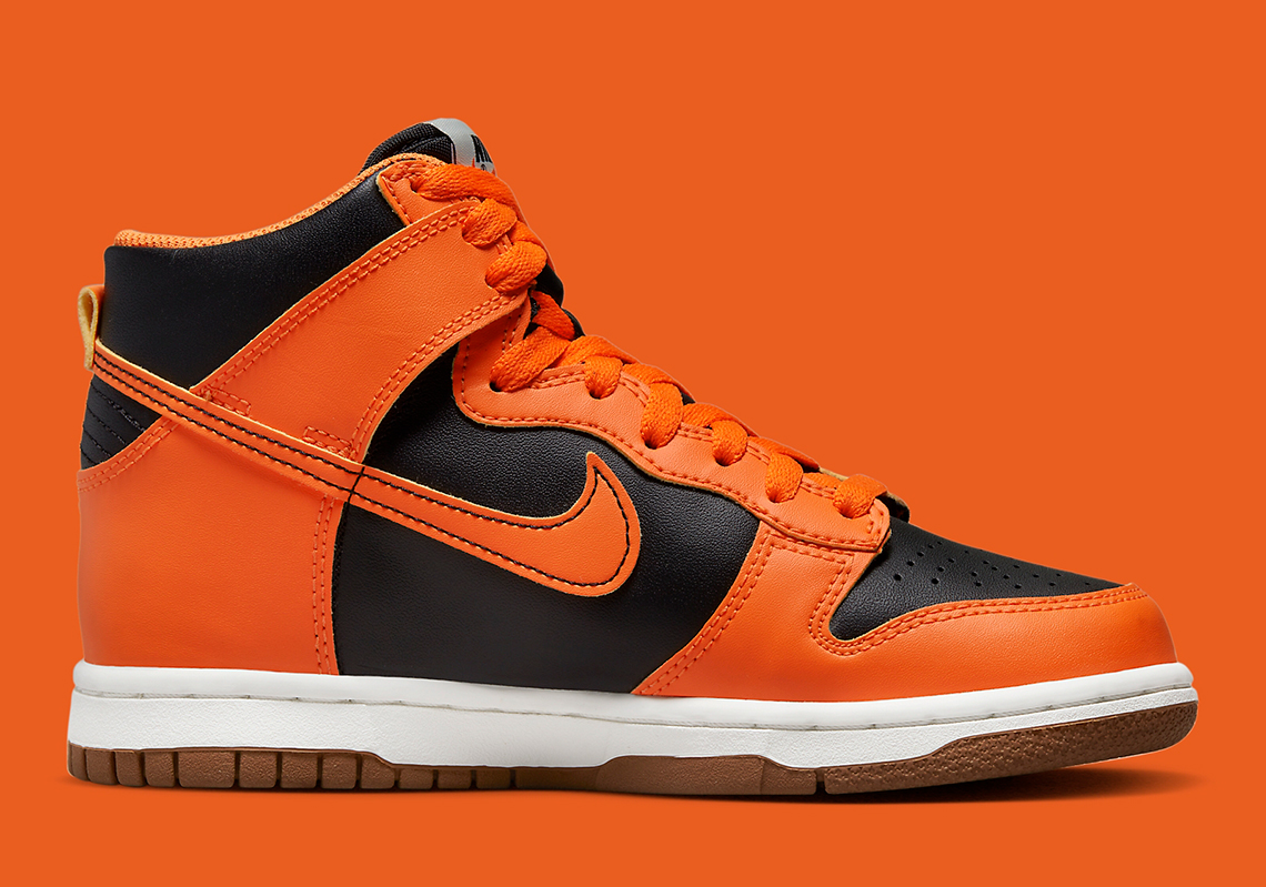 Nike Dunk High Gs Black Orange Db2179 004 2