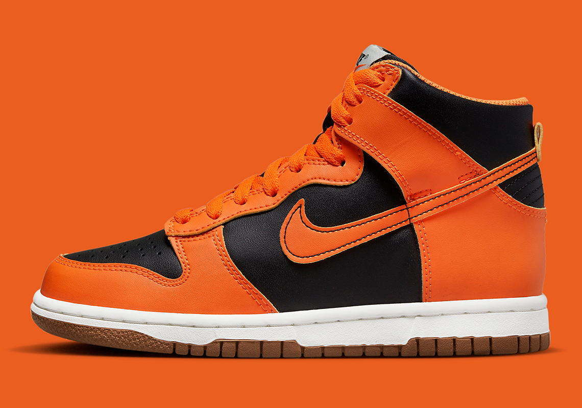 Nike Dunk High Gs Black Orange Db2179 004 8