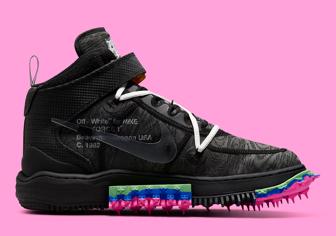 Off White Nike Air Force 1 Black Do6290 001 2