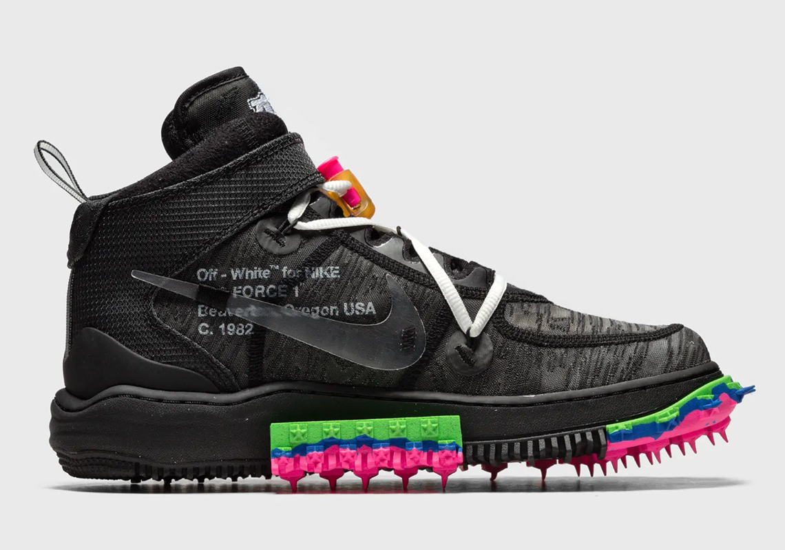 Off White Nike Air Force 1 Mid Black Store List 2