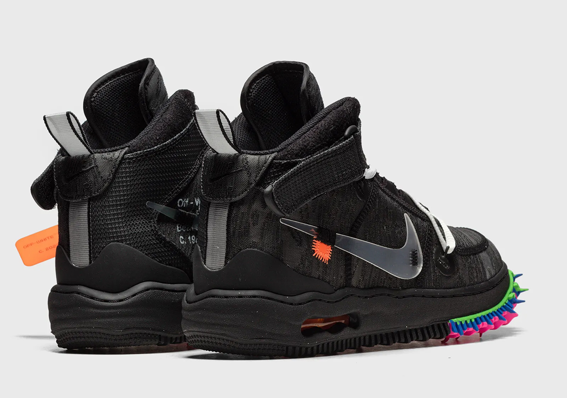 Off White Nike Air Force 1 Mid Black Store List 4