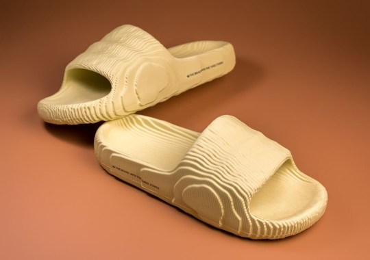 The adidas Adilette 22 Slide Is A Wearable Topographic Map