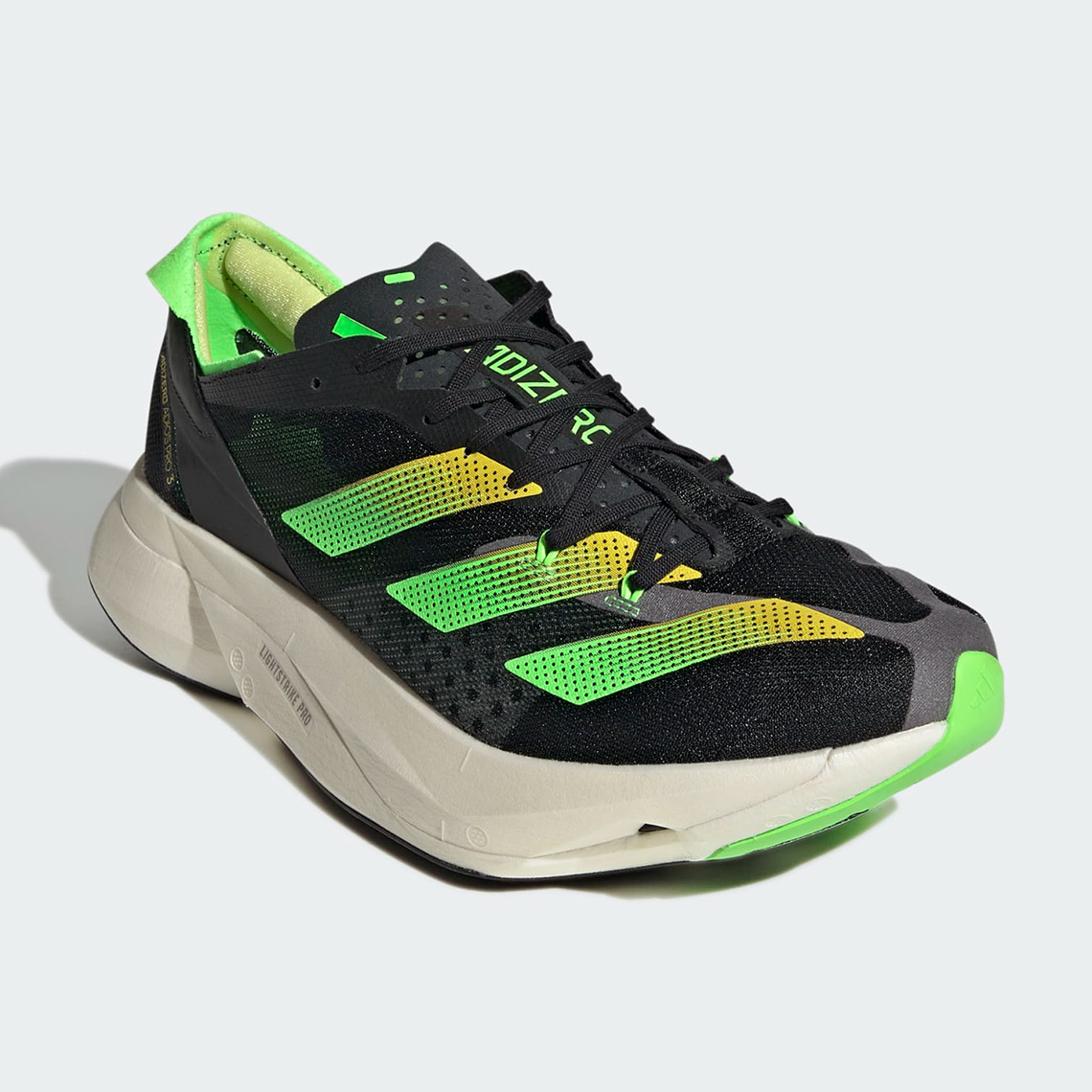 Adidas Adizero Adios Pro 3 Core Black Beam Yellow Solar Green Gx6251 2