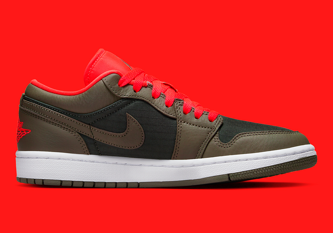 Air Jordan 1 Low Olive Black Crimson Dq6076 002 1