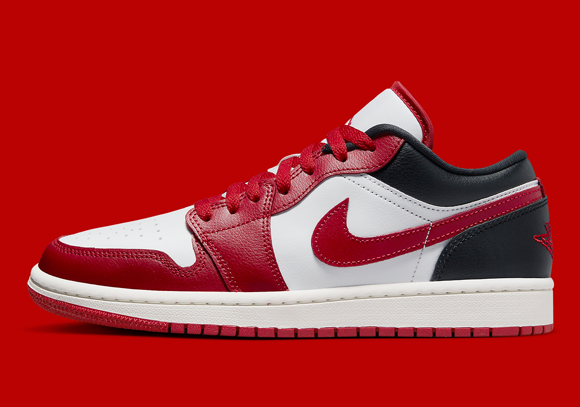 Air Jordan 1 Low Womens Red White Black Dc0774 160 3